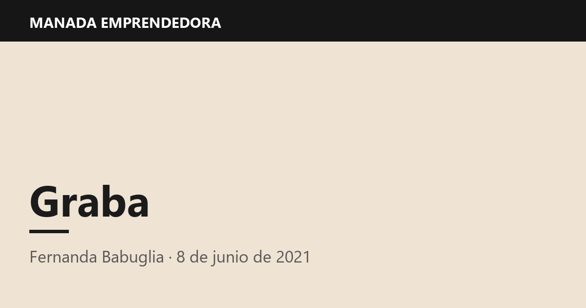 Graba, Fernanda Babuglia