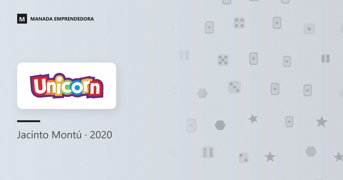 Logo de Unicorn Games y nombre de Jacinto Montú, su fundador, entrevistado en Manada Emprendedora en 2020